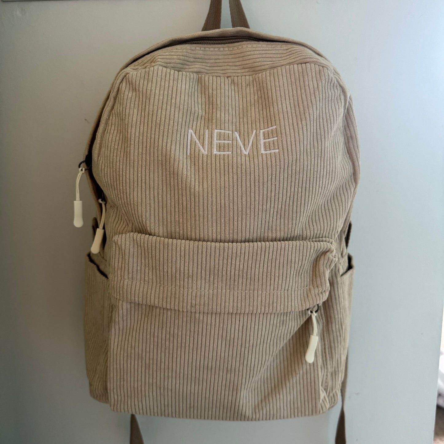 Personalised Corduroy Backpack