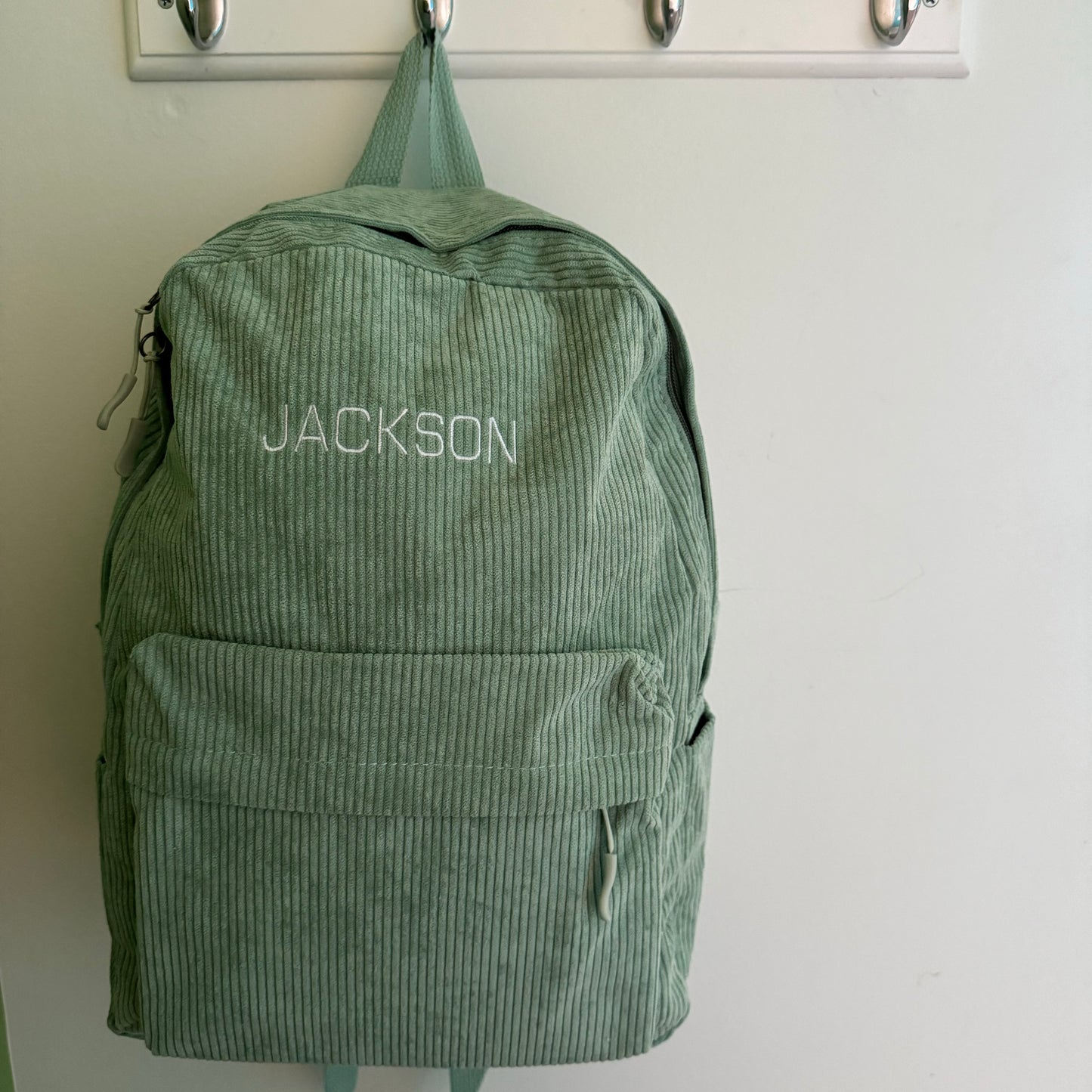 Personalised Corduroy Backpack