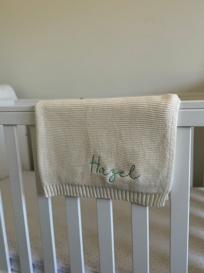 Embroidered Baby Blanket